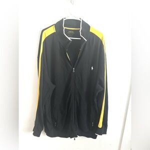 Polo Ralph Lauren Tall Performance Interlock Track Jacket  Black Yellow 2XT